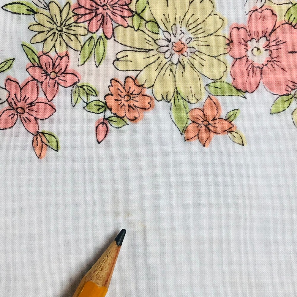 Vtg Sears Perma Prest Magic Spring Std Percale Pillowcase Petal Pink Cottagecore