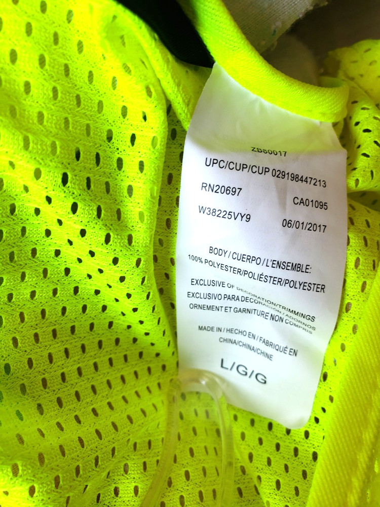 High Visibility Lime Green Road Worker Vist Larg Size