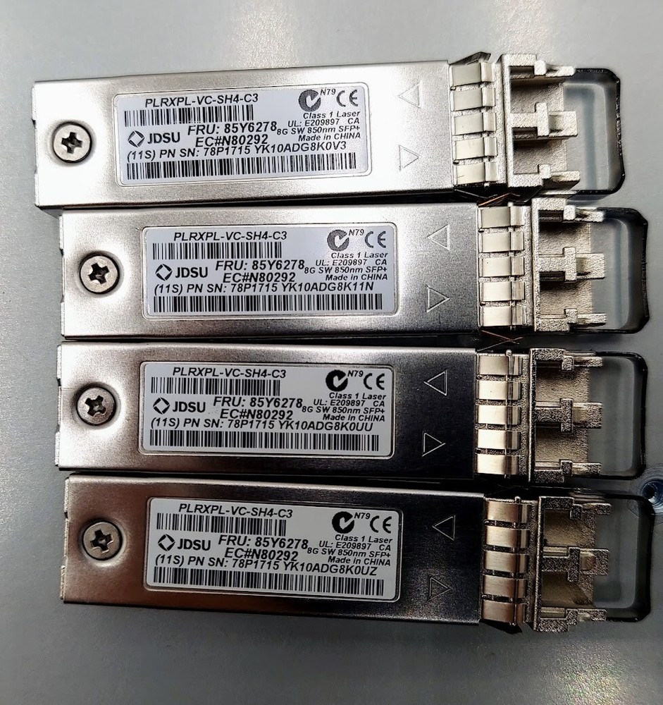 IBM 01EJ404 V7000 Node Controller w/ 4x PLRXPL-VC-SH4-C3 SFPs