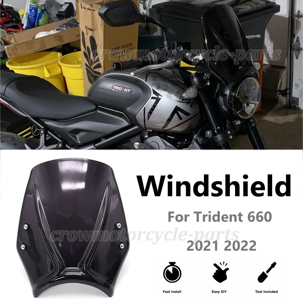 Fairing Front Windshield Windscreen Wind Deflector For Trident 660 2021 2022