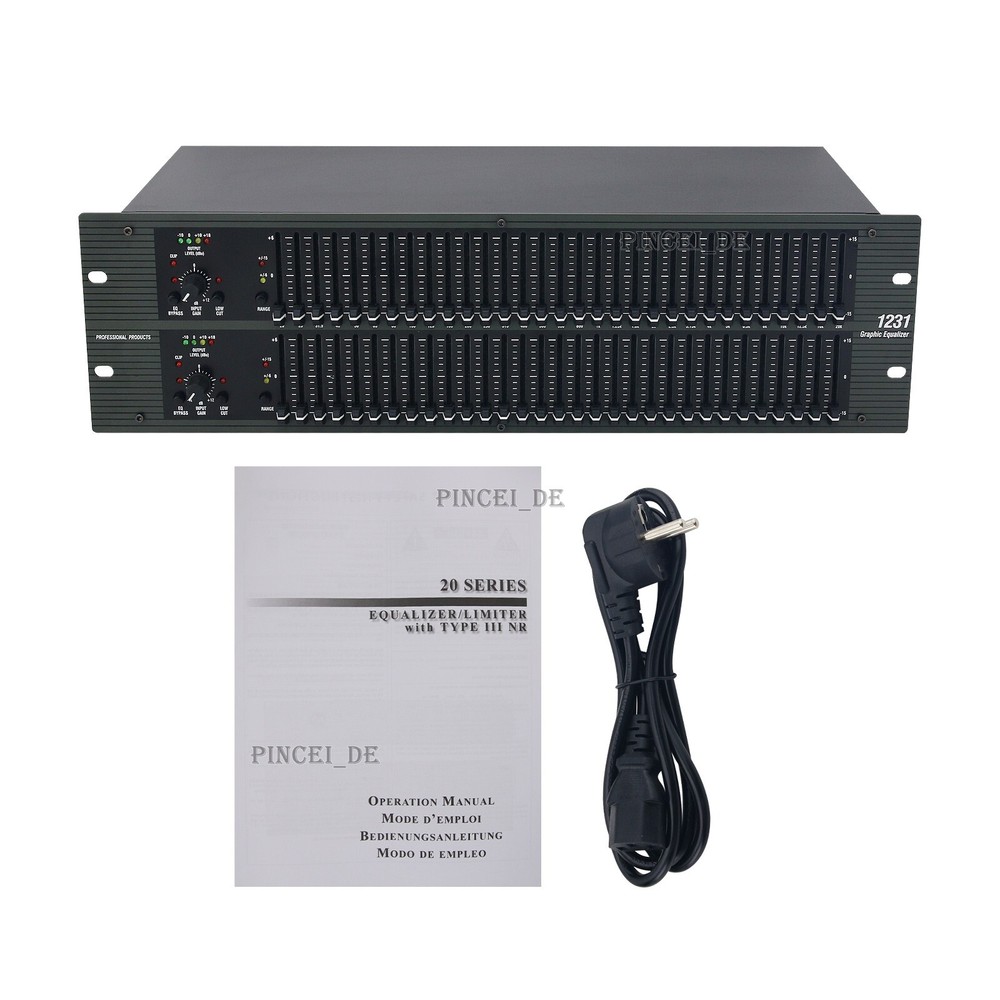 DBX Professional Audio Equalizer Dual 31 Band Solid Core Pure Copper Transformer