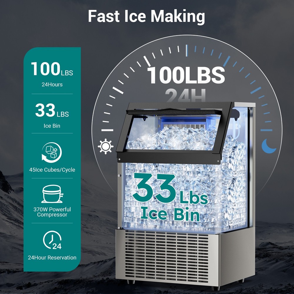 Commercial Under Counter Ice Maker Machine, ETL & DOE Certificated Ice Machine