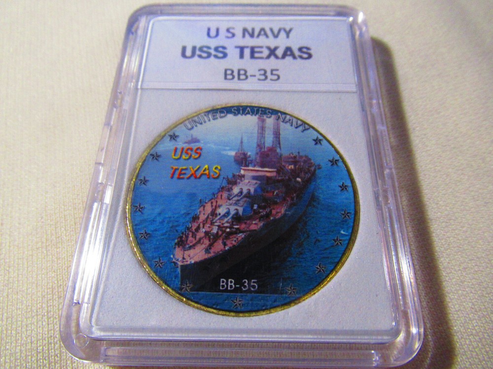 US NAVY - USS TEXAS / BB-35 Challenge Coin