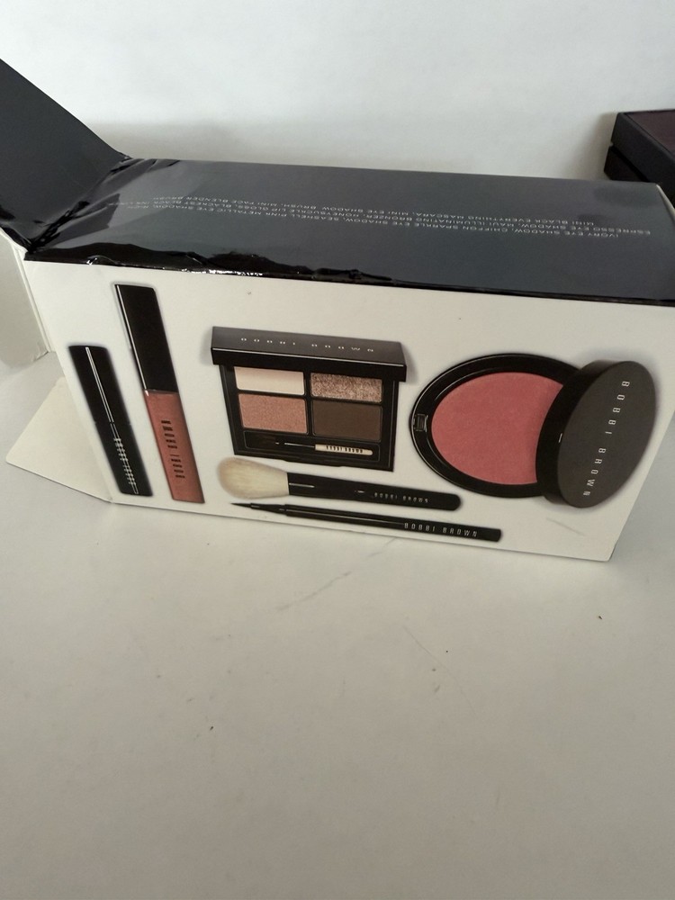 Bobbi Brown Pretty Powerful Kit Eyeshadow Blush Mascara ++ 6pc Set