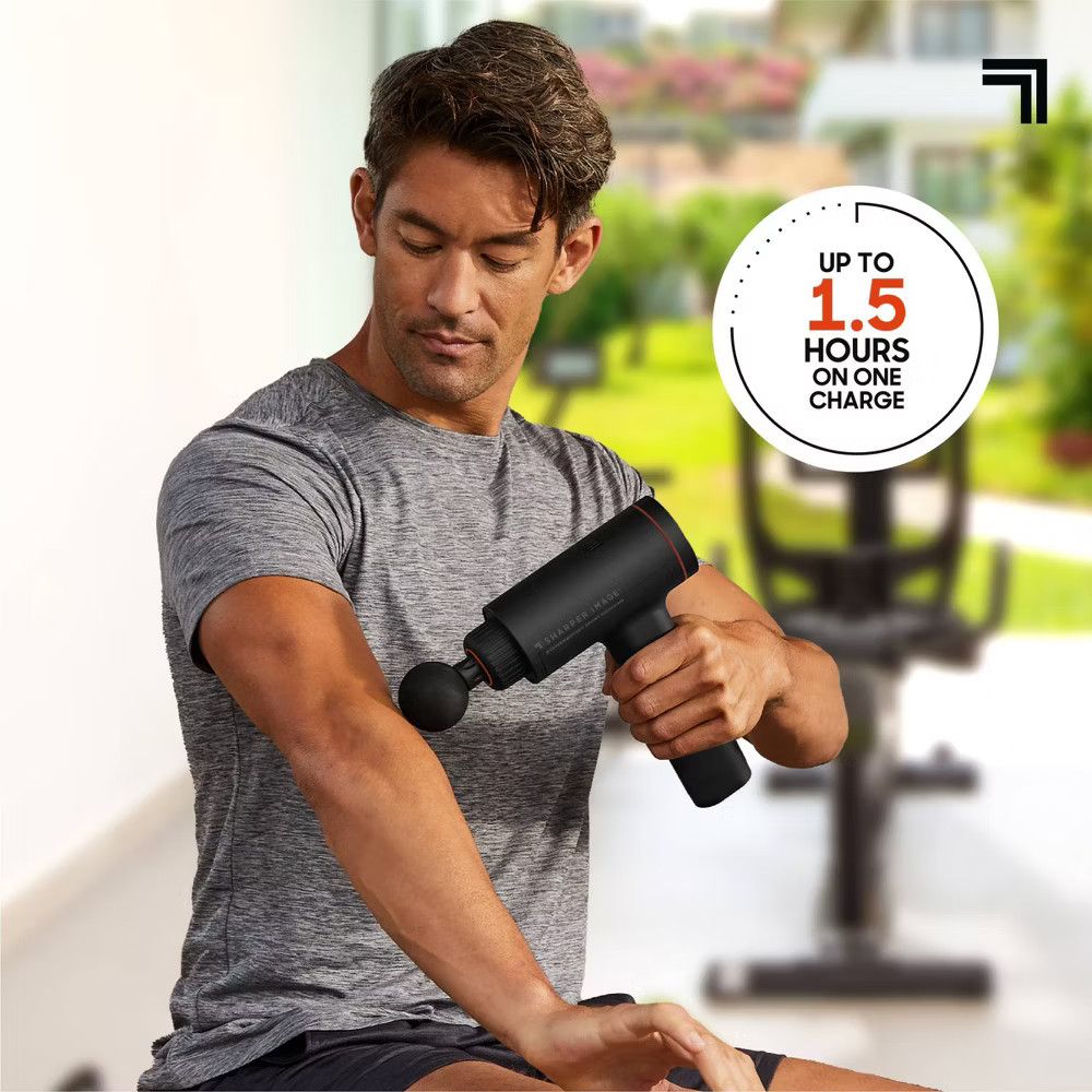 Sharper Image Powerboost Sport Percussion Handheld Massager: Metal