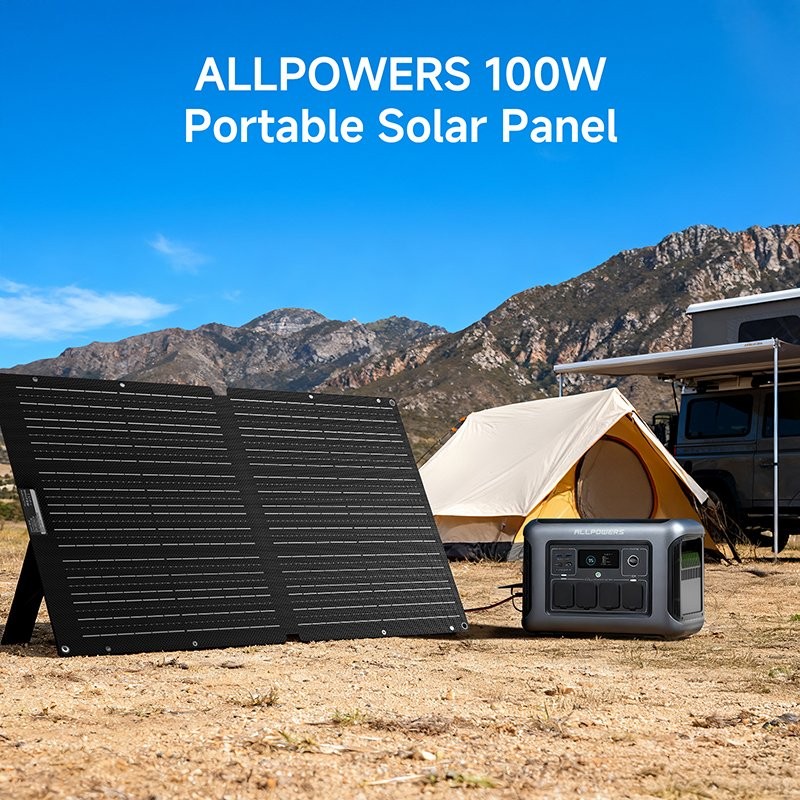 ALLPOWERS SOLAX SE100 Portable Solar Panel 100W ETFE IP68 Foldable Solar Charger