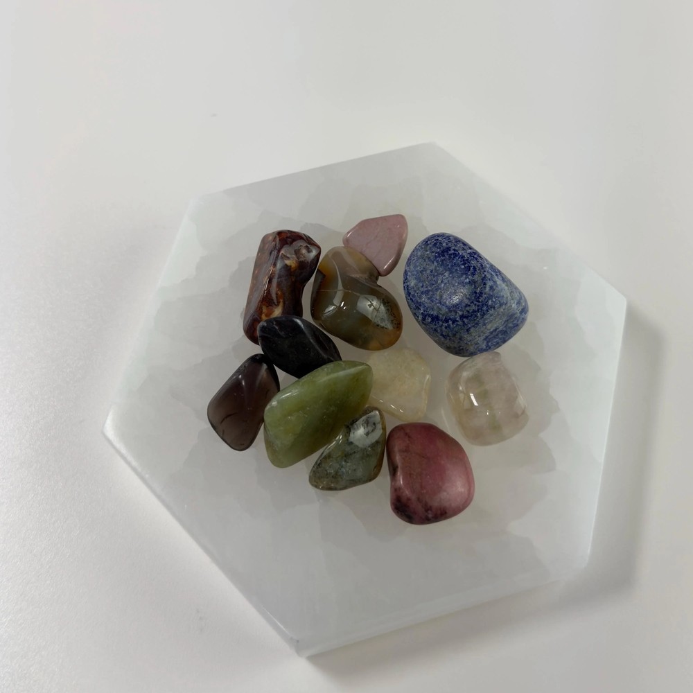Selenite Hexagon Plate