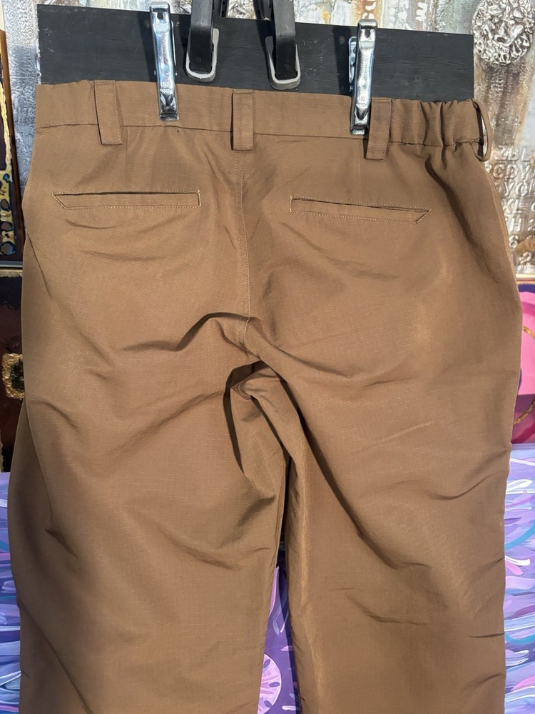 5.11 Tactical Pants Men Brown Solid Rip Stop Pattern Regular Size 36x34 US36/34