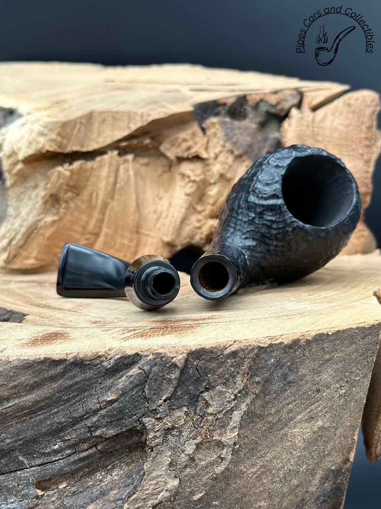 John Aylesbury 9162 Sandblasted Bent Egg Smoking Pipe