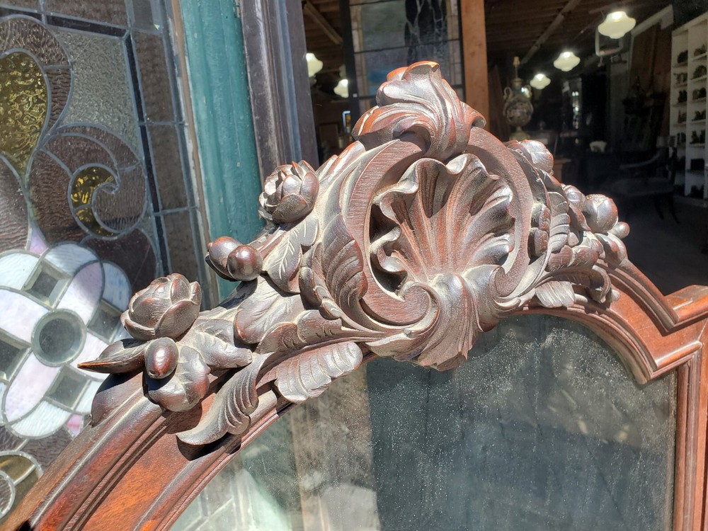 VICTORIAN ROCOCO ROSEWOOD FIRE SCREEN