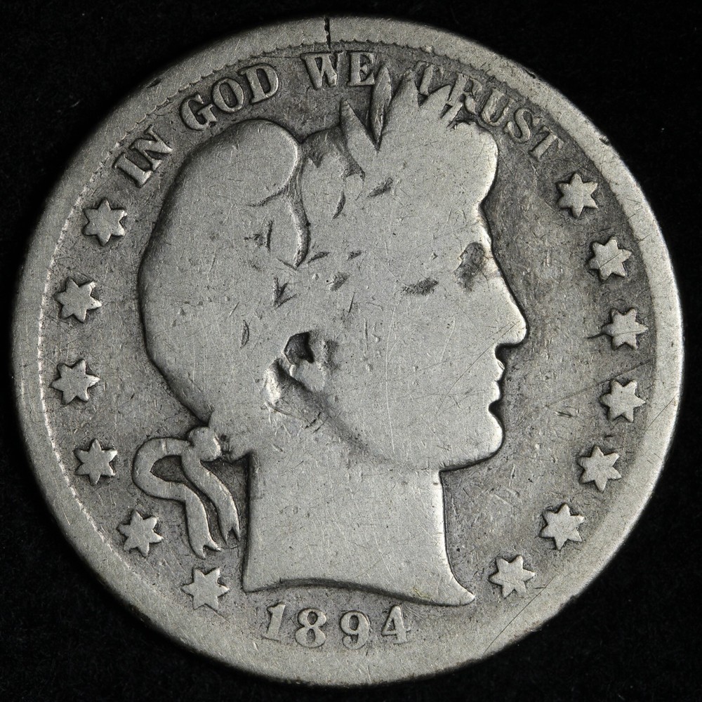 1894-S Barber Silver Half Dollar E199 TZCH