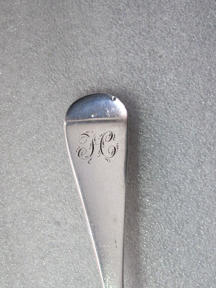 1815 GEORGE III STERLING SILVER TABLE / SERVING SPOON EXETER G. TURNER