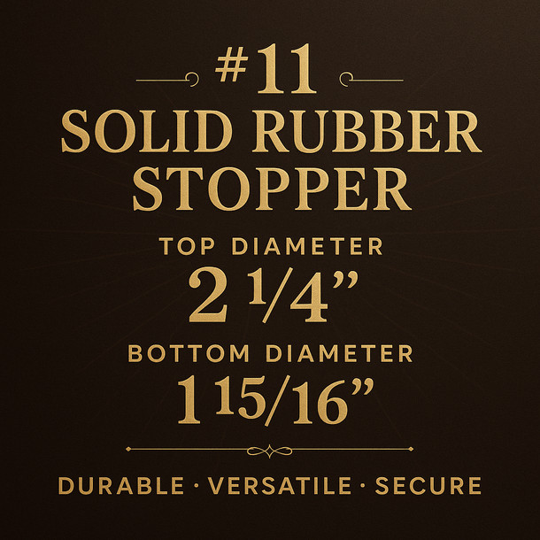 LD Carlson No. 11 Solid Rubber Stopper