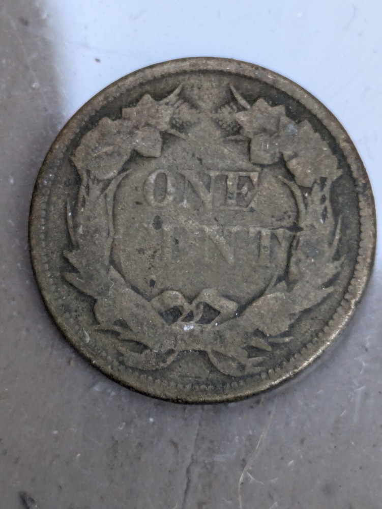 1858 Flying Eagle Cent AG +Details Small? Large ?