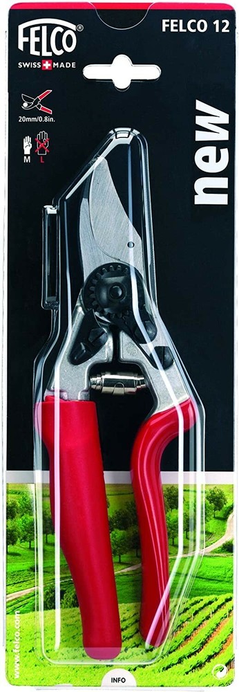 Felco 12 Hand Pruner, Compact, Rotating Handle, Swiss Made