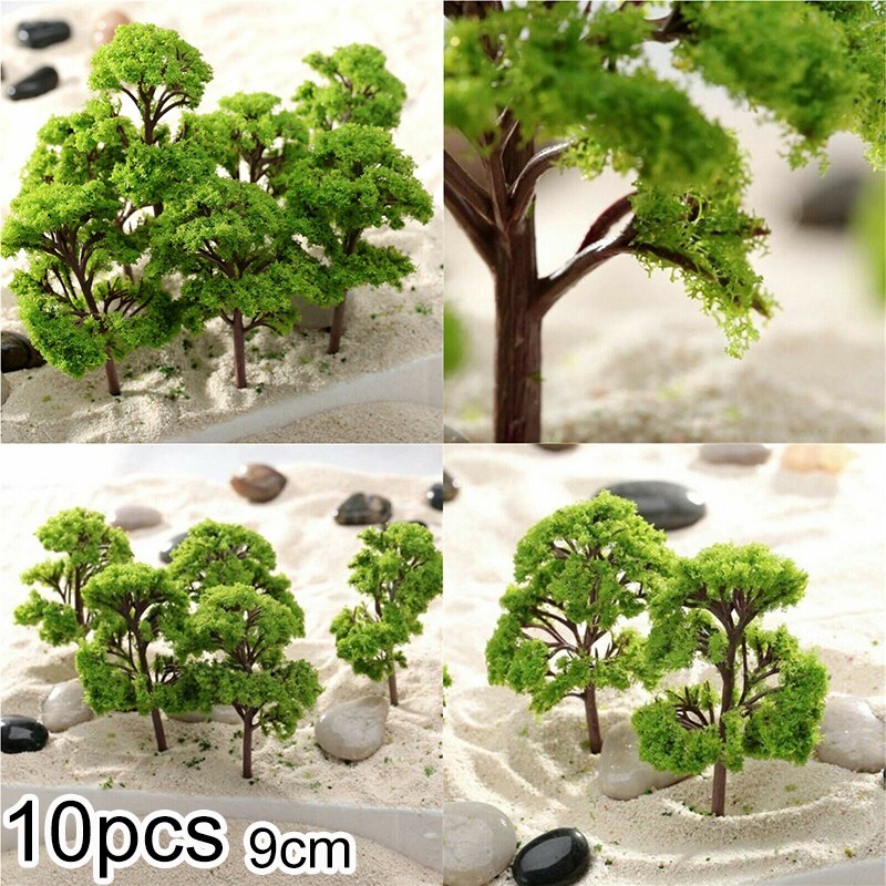 High Simulation Effect 9cm HO OO Scale Model Trees for Train Railroad Layout