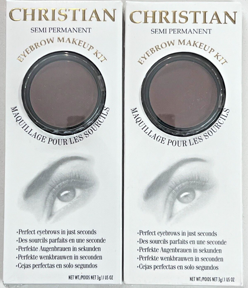 Christian Semi-Permanent Eyebrow  Makeup Kit, #2 SETS, IRID BROWN