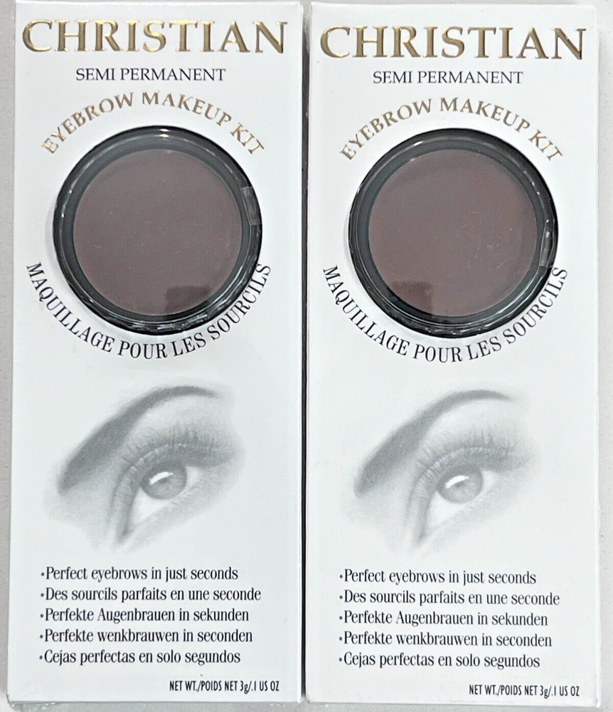 Christian Semi-Permanent Eyebrow Makeup Kit, #2 SETS, IRID BROWN