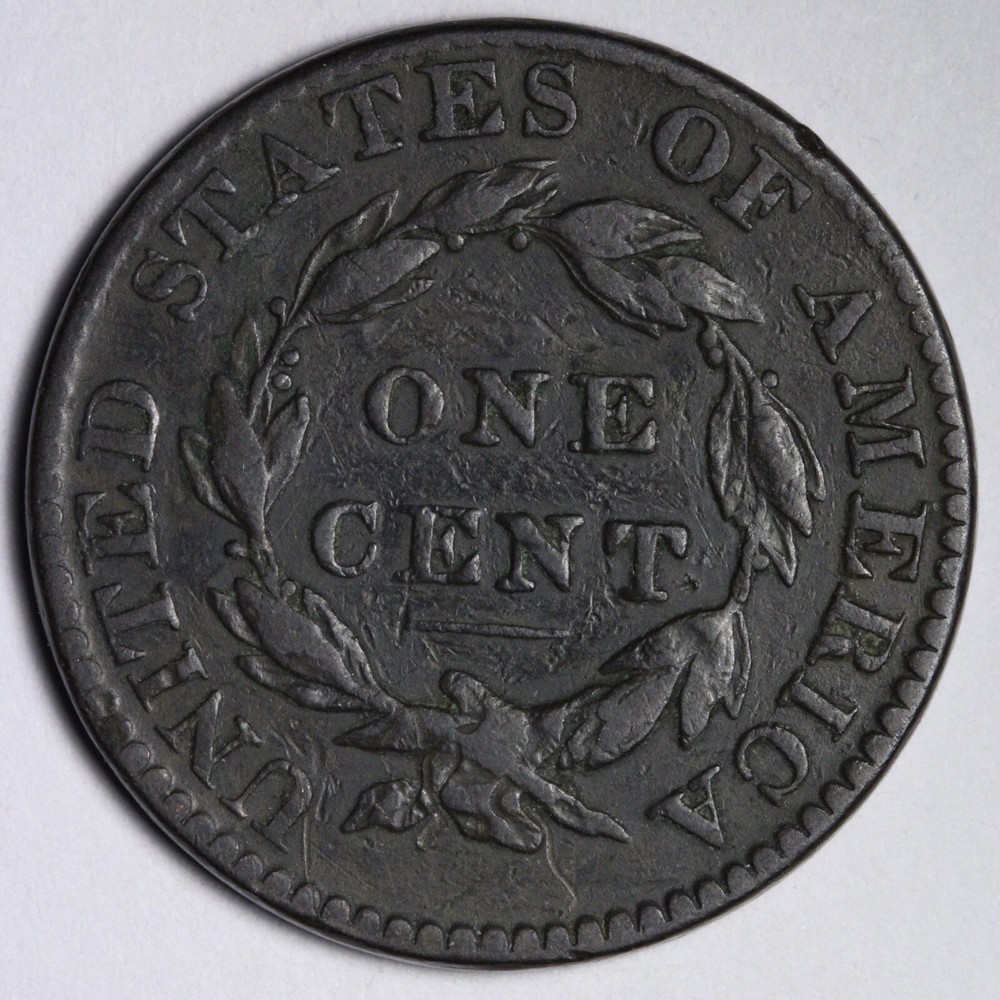 1822 Coronet Head Large Cent VF E108 T