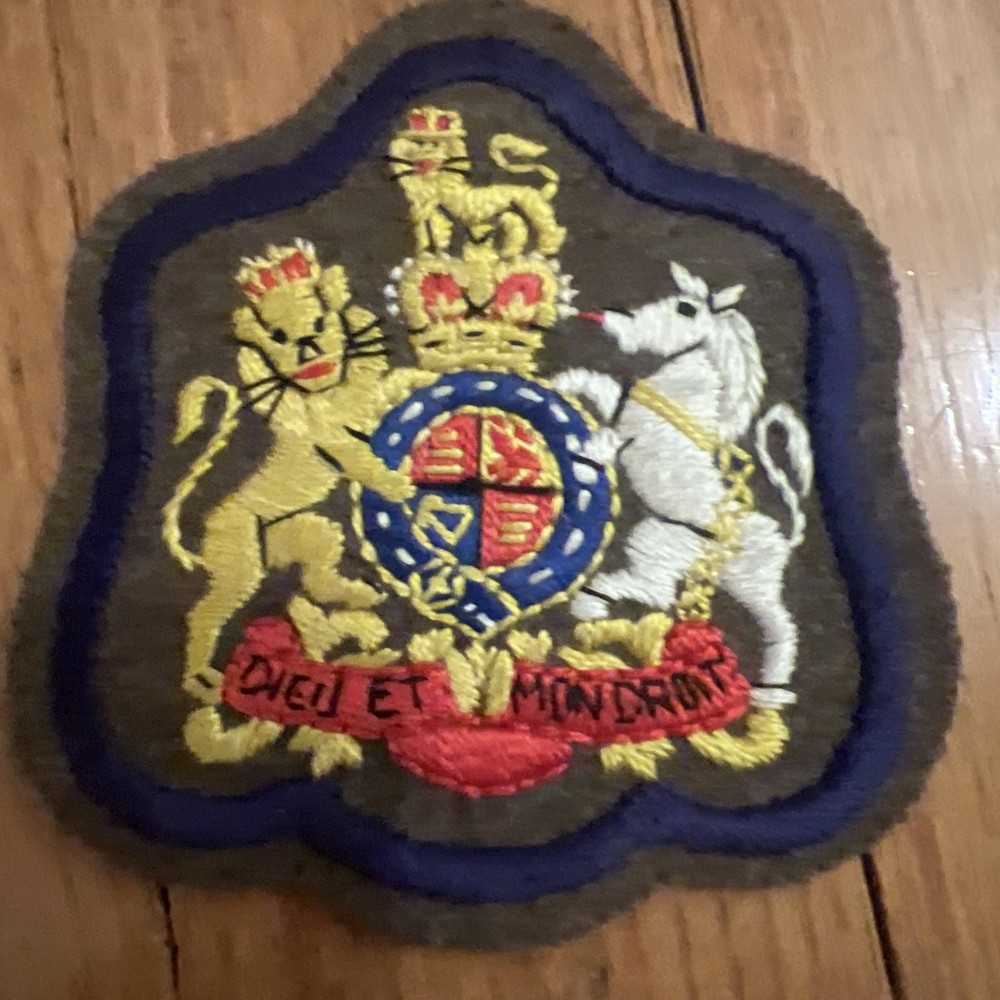 Vintage British Army Sandhurst, Regimental Sergeant Major Patch/Badge