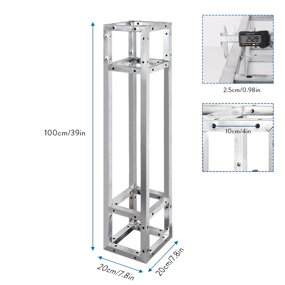 Solid Aluminum DJ Lighting Truss Frame Dual Totem Bolted Truss System for Stage