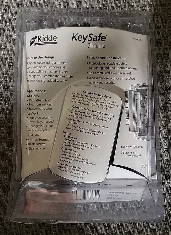 Kidde KeySafe Slimline Spare Key Storage