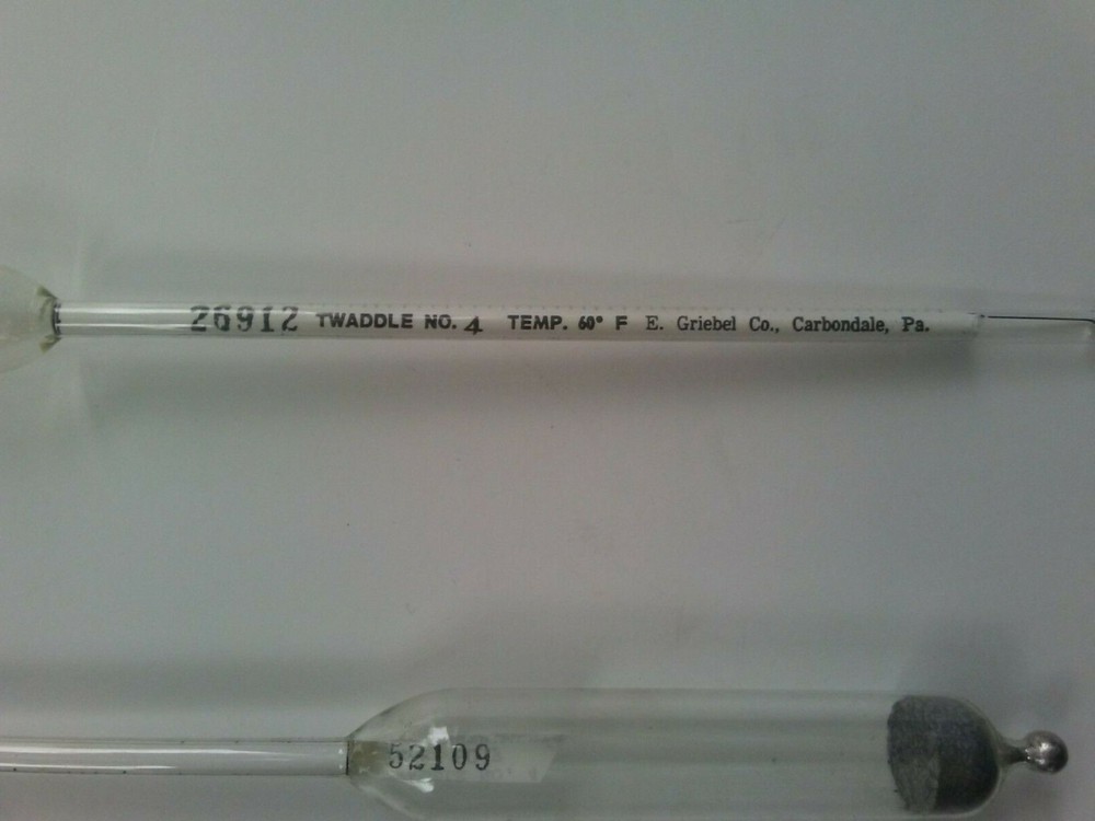 Griebel Hydrometer Twaddle No 4 (2 PACK)