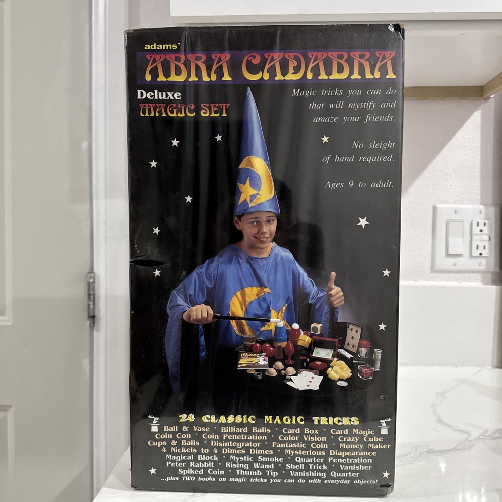 Abra Cadabra Deluxe Magic Set 24 Classic Magic Tricks Vintage