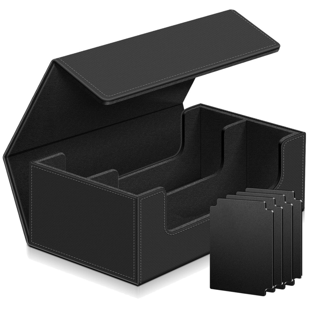 Leather Card Deck Case for Trading Cards - 1200+ Capacity