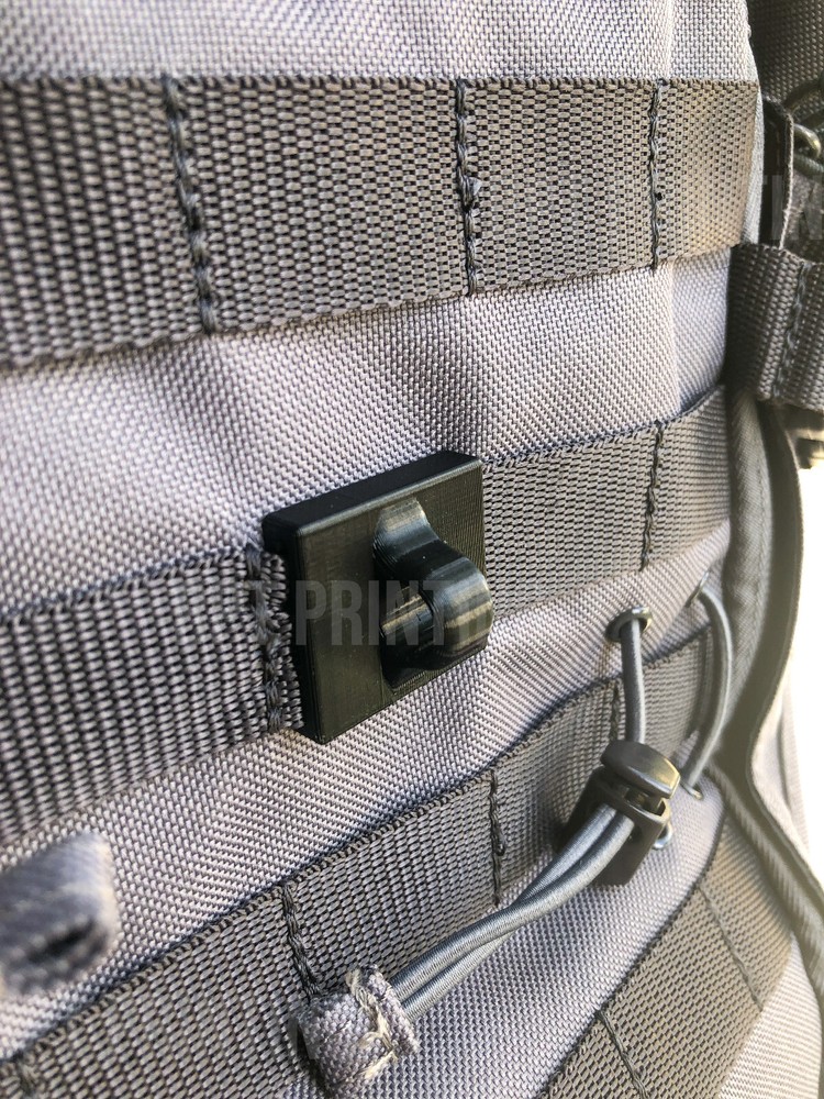 2x Pair 3D Printed Molle PALS Pack Mounting Strap Eye Hole Clips