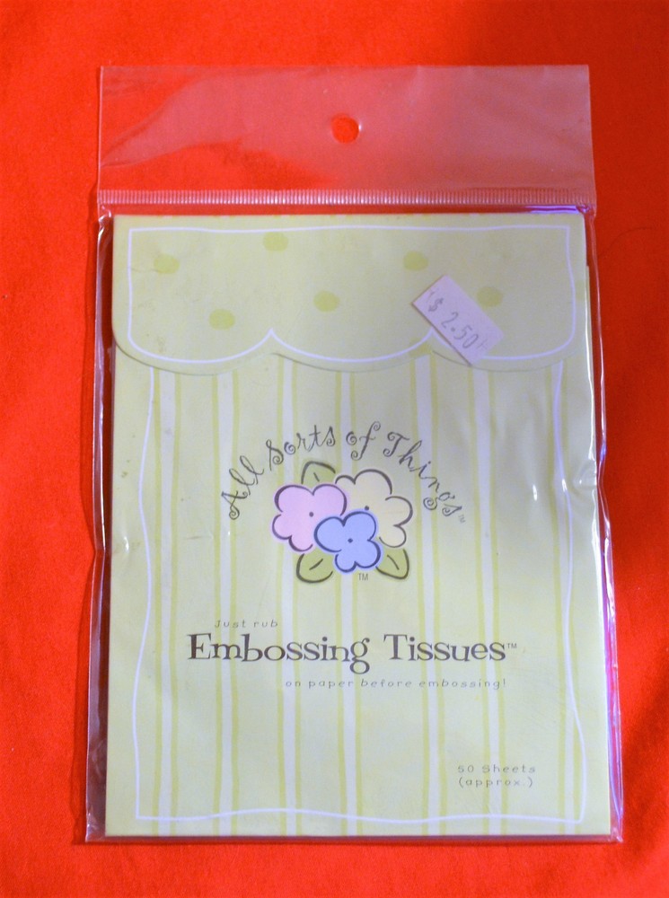 LASTING IMPRESSING EMBOSSING TISSUES NEW NEVER USED