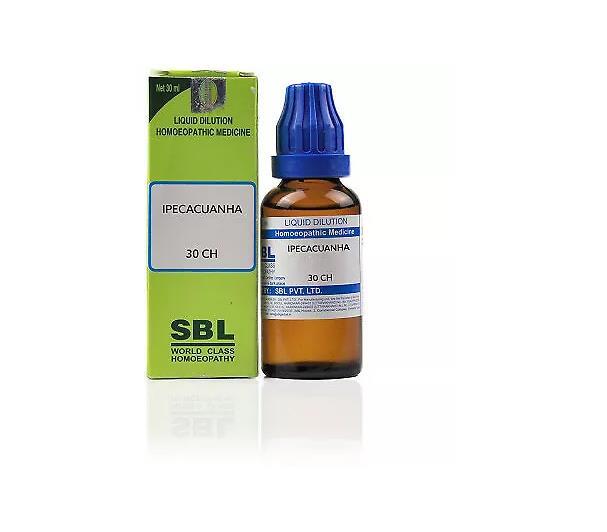 2 X SBL Homeopathy Ipecacuanha 30CH (30ml)
