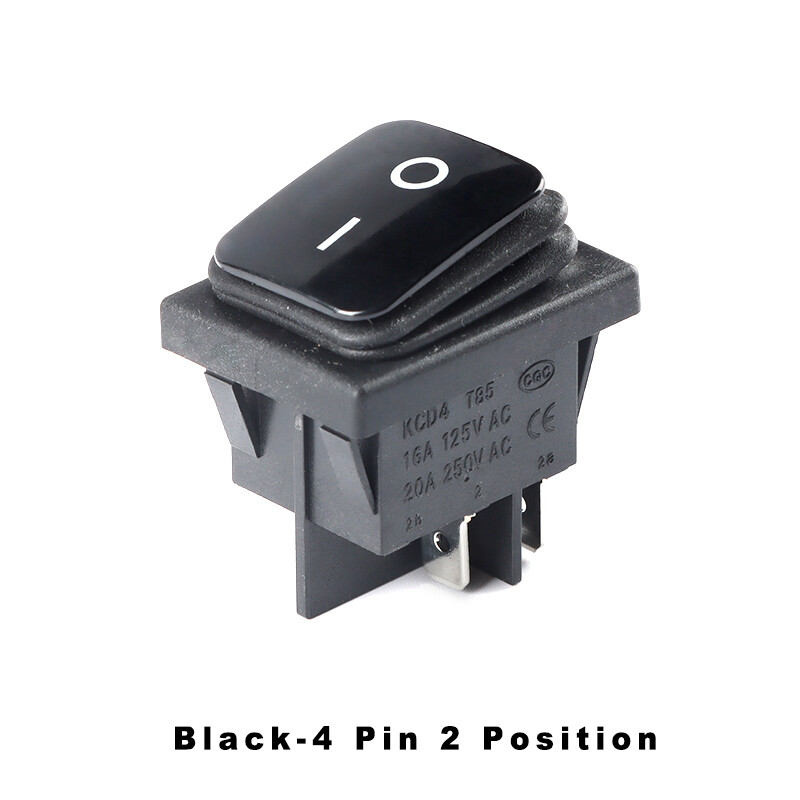 Rectangular Rocker Switch 4/6 Pin 2/3 Position LED Illuminated ON OFF KCD4