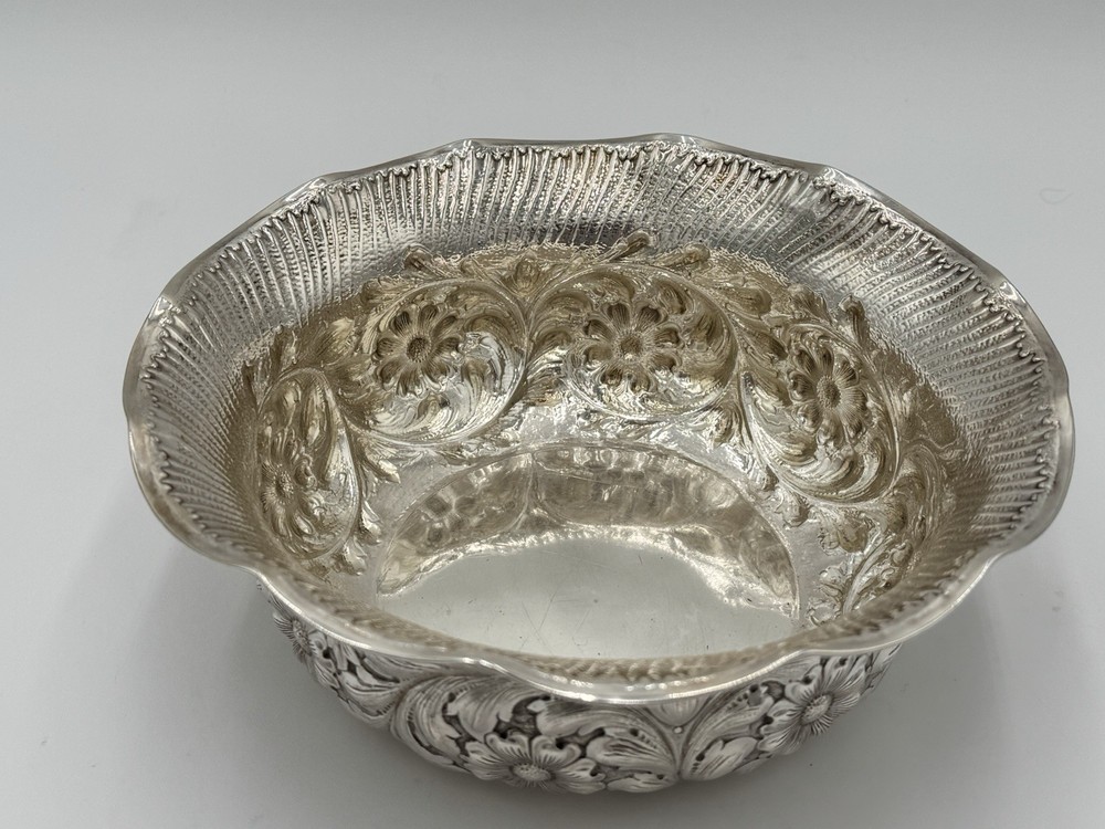 Antique Gorham Sterling Silver Repousse Bowl