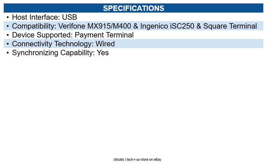Elo E458992 Cradle Wired - Payment Terminal - Synchronizing Capability - USB