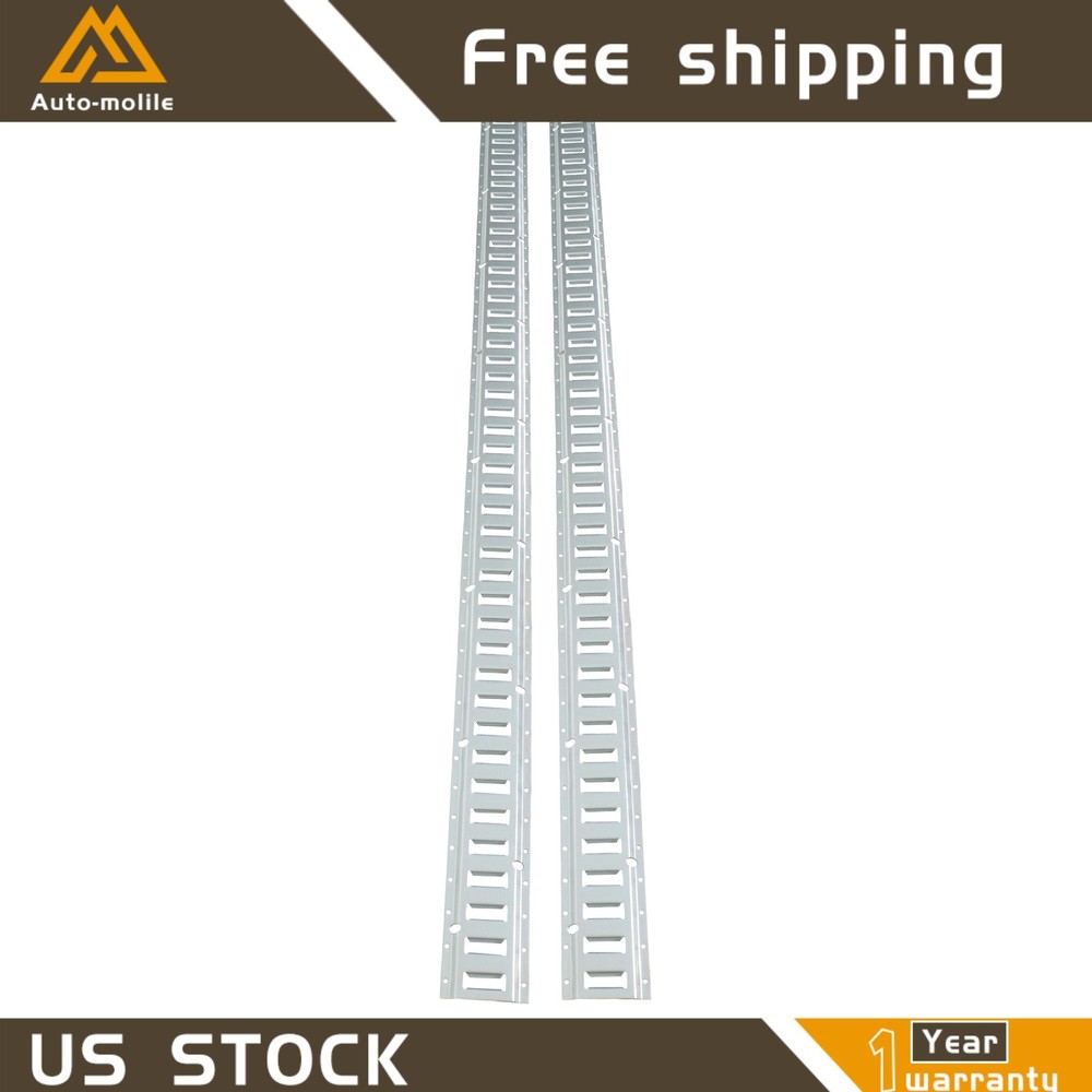 Durable 32 Pack 8' E Track Tie Down Rail Syste Portable Multi Purpose Galvanized