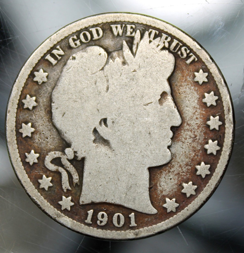 1901 S Barber Half Dollar - Good !!