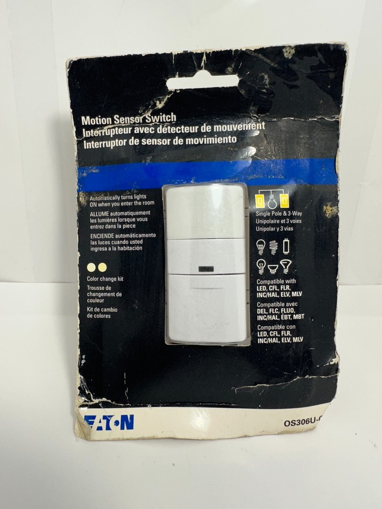 Eaton Motion Sensor Switch OS306U-C2 with Color Change Kit
