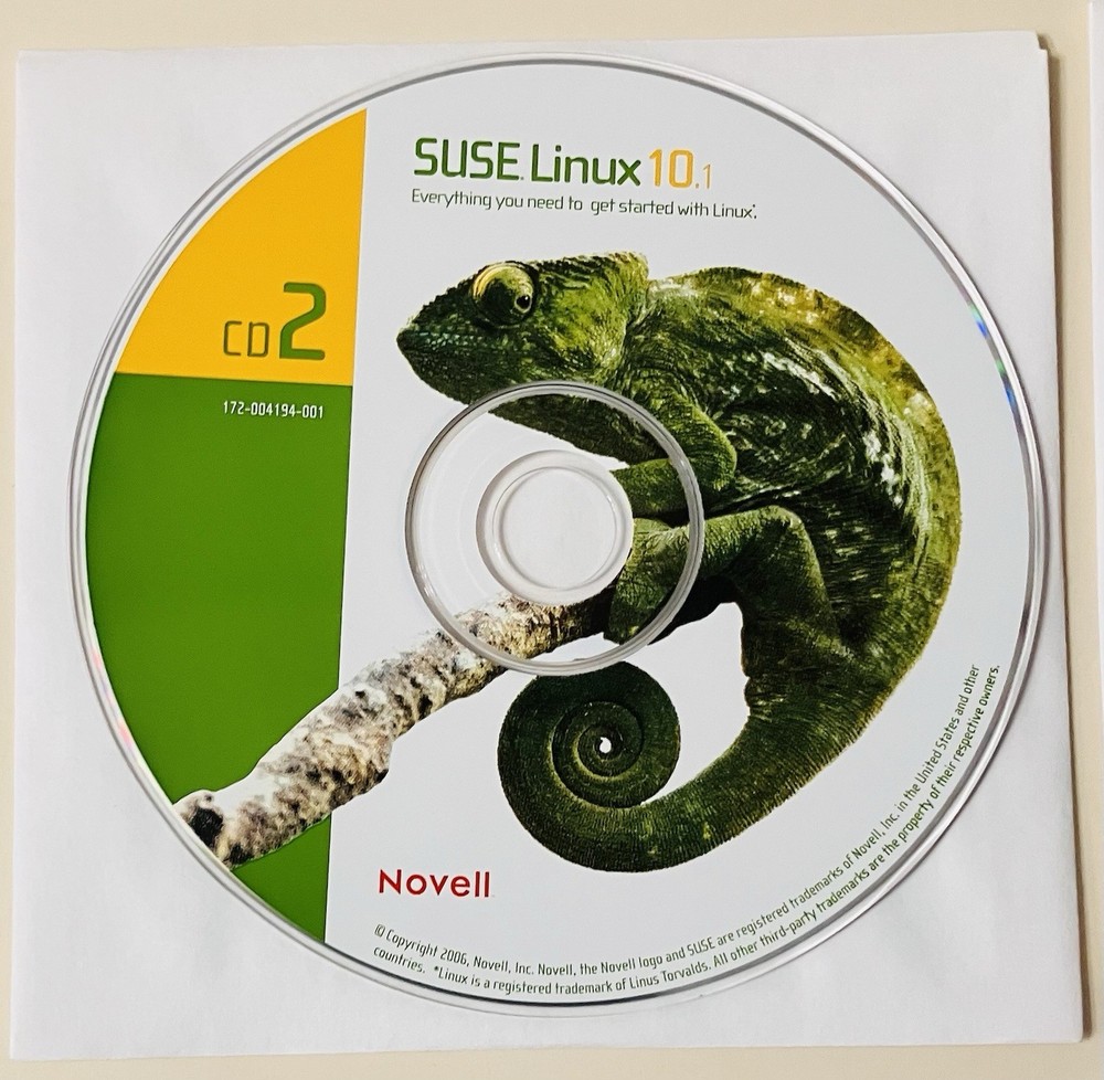 SUSE Linux 10.1 Strong Encryption Box Set 7-Disc CD/DVD + Manual Novell Complete