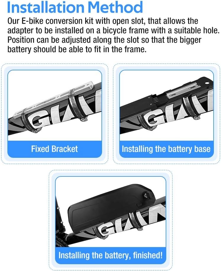 E-Bike Battery Bracket for Adapter Frame Universal, Silver