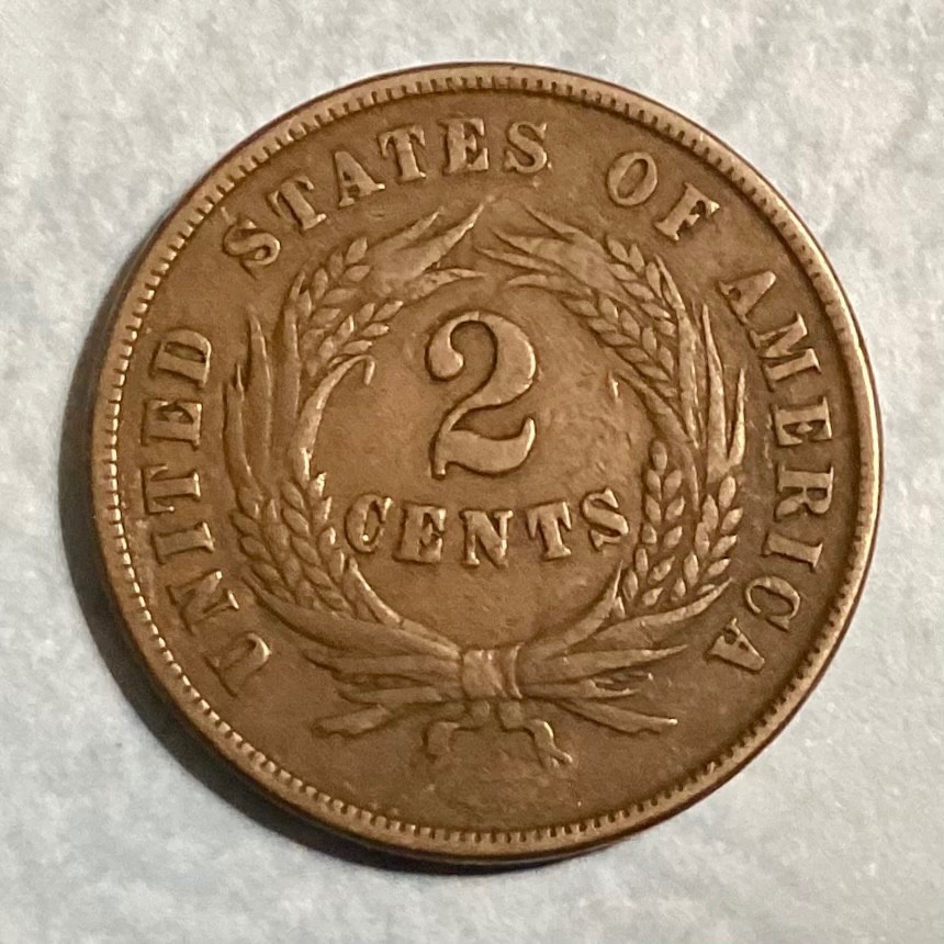 ~ 1864 US 2 TWO CENTS - CIVIL WAR ERA