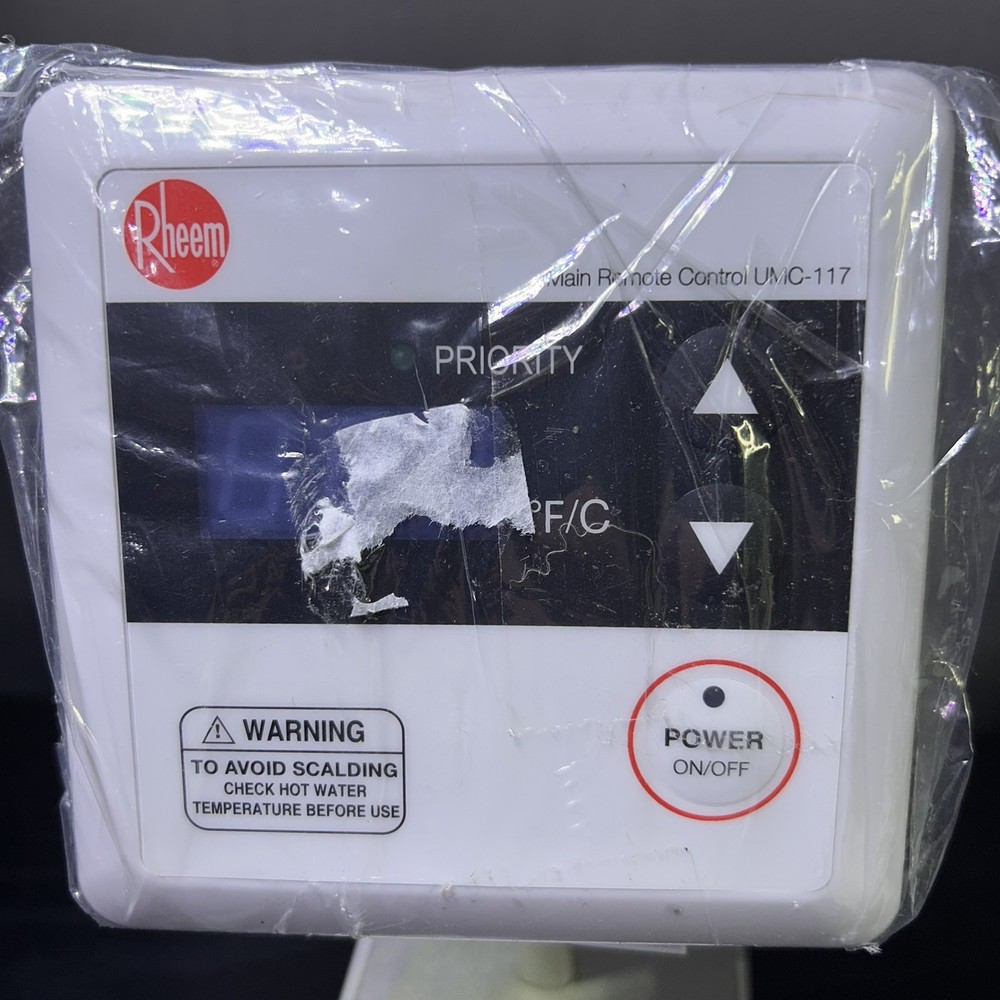 Rheem UMC-117 Main Remote Control for Tankless Water Heater Open Box New Sealed