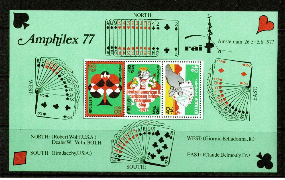 NETHERLANDS ANTILLES -1977–BRIDGE– VF  **