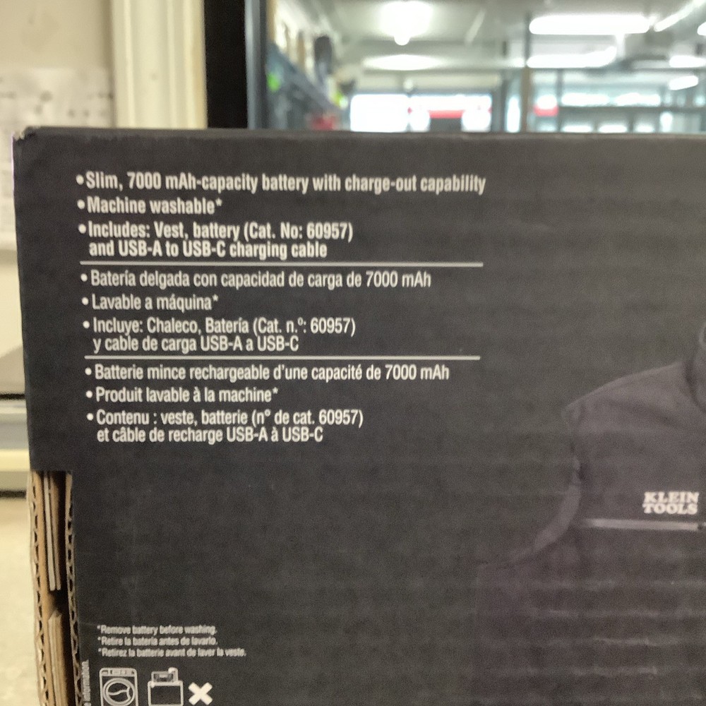 Klein Tools 60954 Heated Base Layer Vest, Large