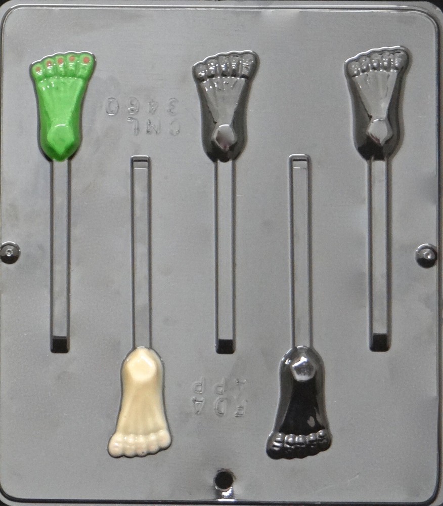 Foot Lollipop Chocolate Candy Mold 3460 NEW