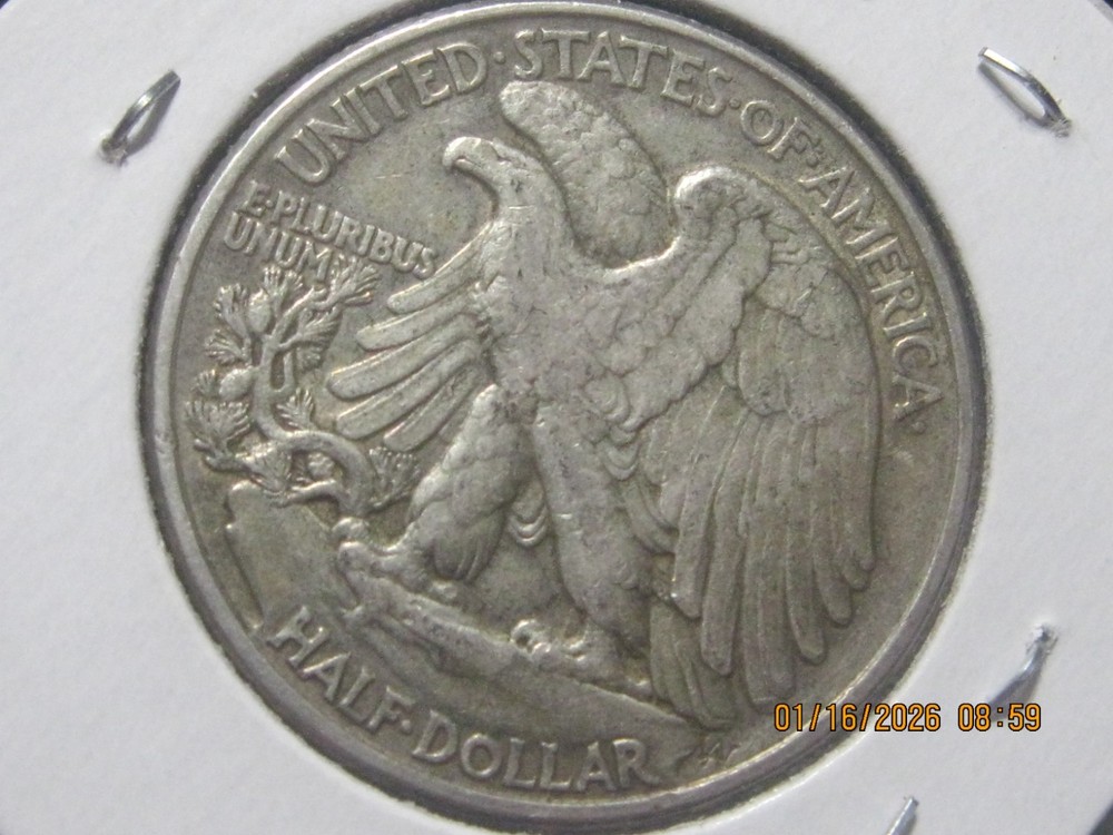 1945 50C Walking Liberty Half Dollar