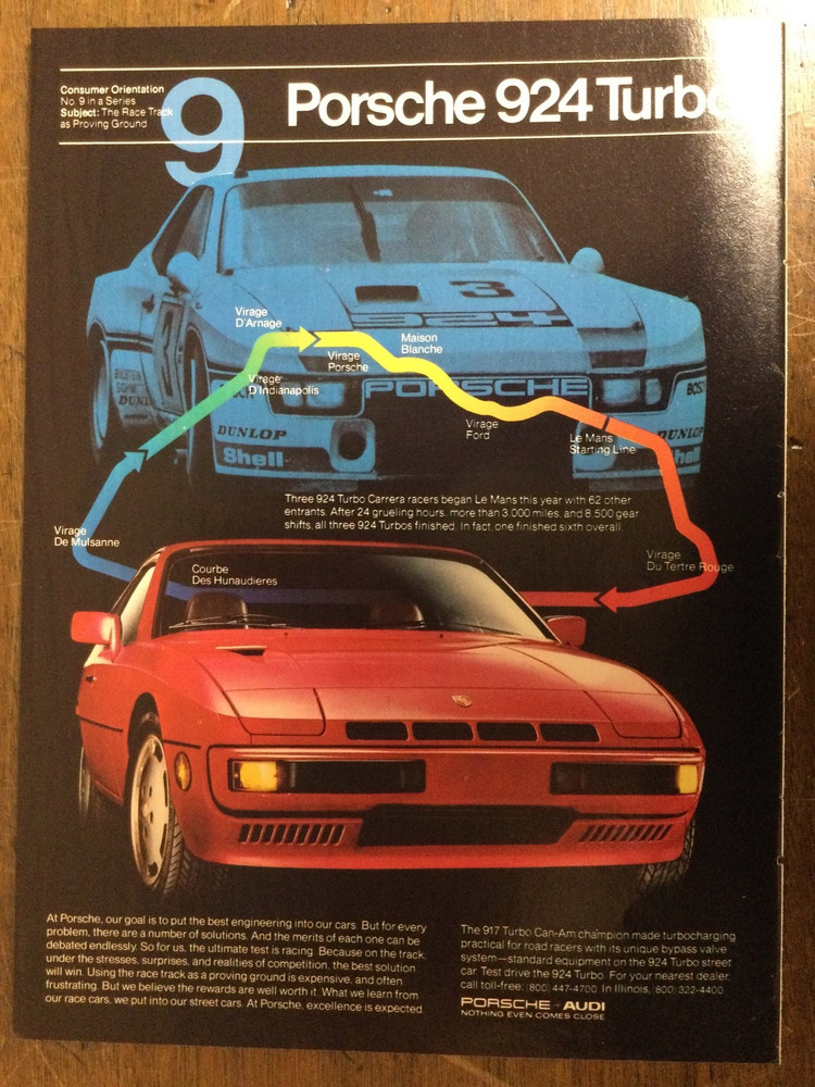 Misc 6315 Advertisement 1981 Porsche 924 Turbo #9