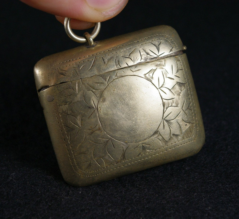 Antique Matchbox Case Rare (№09)