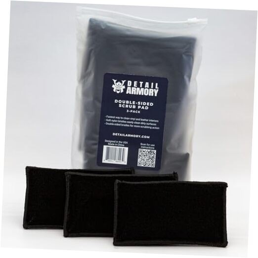 Double-Sided Scrub Pad, Interior Car Cleaning, Effective on Dashboards, Center
