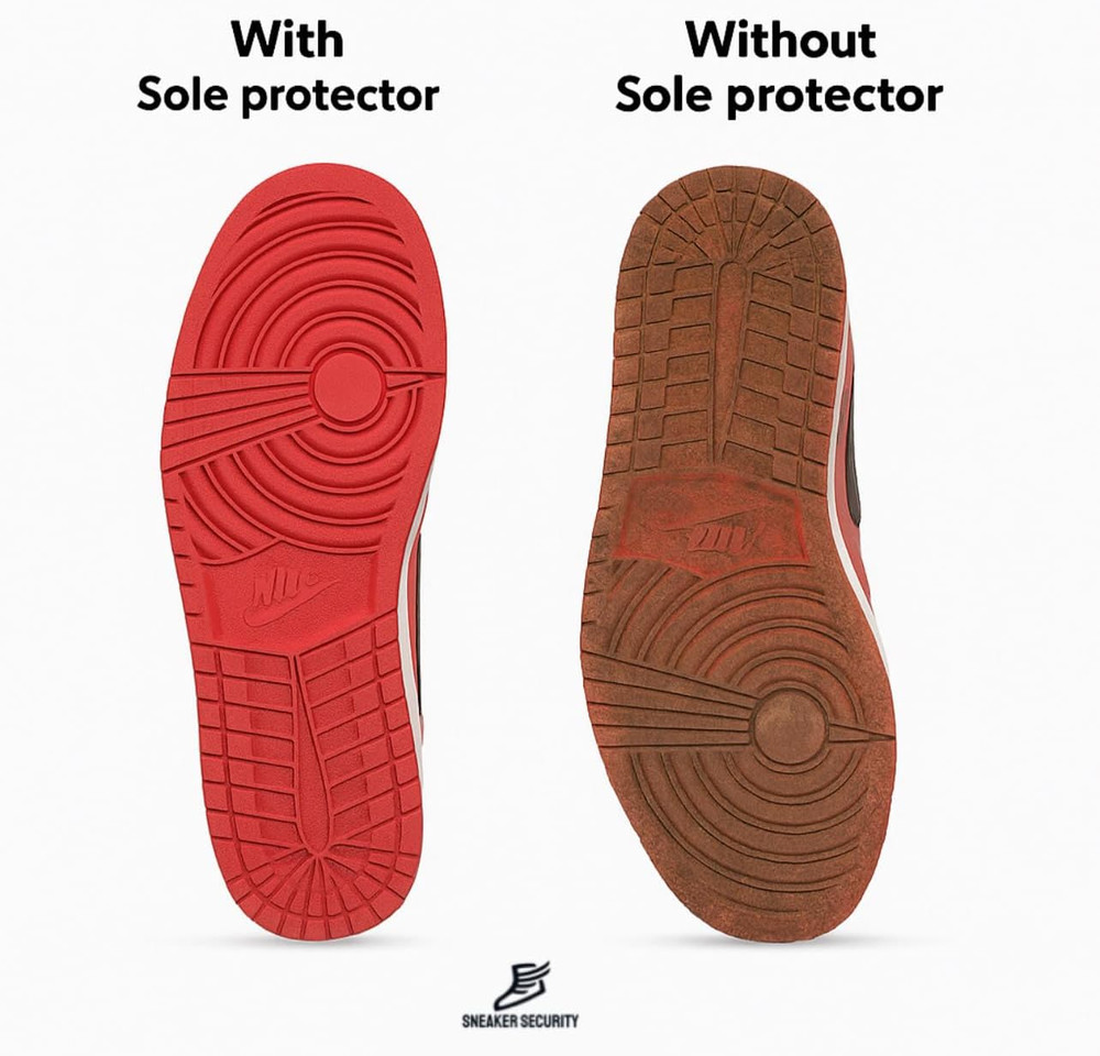 Sole Protector for Sneakers 4 Pack Clear Self-Adhesive Sole Protectors, Easy to